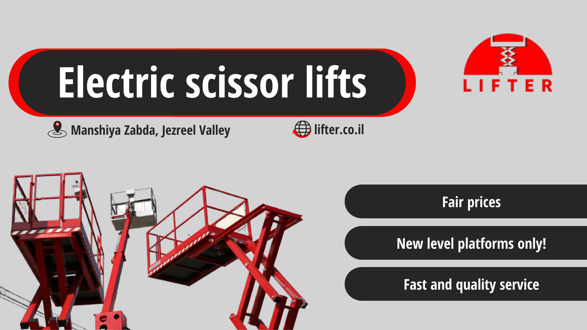 Electric scissor lifts